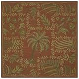 IMAGE OF Kaleen Tara Squares Lanai Cinnamon 7806-55 9' 9'' Square Area Rug