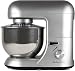 New Model Andrew James 1500 WATT Electric Food Stand Mixer In Stunning Silver With Splash Guard and 5.2 Litre Bowl + Spatula + 128 Page Food Mixer Cookbook