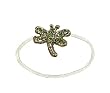 Toe Ring - T14 - Crystal Illusion - Dragonfly ~ Peridot (Green)