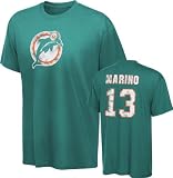 Dan Marino Youth 8-20 Miami Dolphins Teal Reebok Name & Number T-Shirt