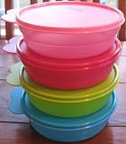 Tupperware Microwave Cereal Bowls New Color Set of 4