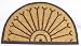 Kitchen & Housewares : Rubber & Coir Heavy Duty Door Mat - Half Moon