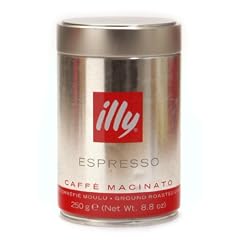 illy Espresso gemahlen, normale Röstung, Dose mit silber / roter Banderole, 250 g