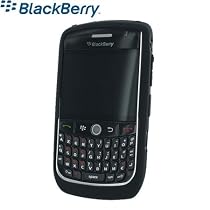 Blackberry Curve 8900 Black Silicon Skin Case with Screen Protector by Qubits