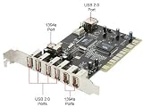 8 PORT USB/FIREWIRE COMBO INTERNAL PCI CARD ADAPTER