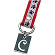Dog Paw Print Letter C Pet Lover Charming KEYper Keychain