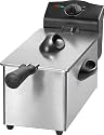 LUXUS EDELSTAHL FRITTEUSE MIT EXTRASTARKEN 2000 WATT KALTZONENTECHNIK 3 LITER + DIREKT IM FETT BEFINDLICHE HEIZSPIRALE ZUM GERUCHSARMEN FRITTIEREN FRITEUSE NEU + OVP