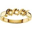 14K White Gold Diamond Anniversary Ring - 0.42 Ct.