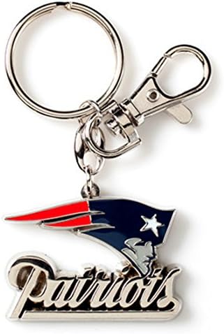 Official NFL Heavyweight Key Chain Tag with Your Team Logo (NEW ENGLAND PATRIOTS)