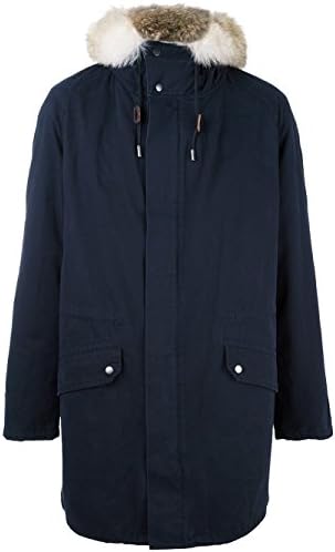 YVES SALOMON MEN'S 17W6WHM04390C01W BLUE POLYESTER OUTERWEAR JACKET