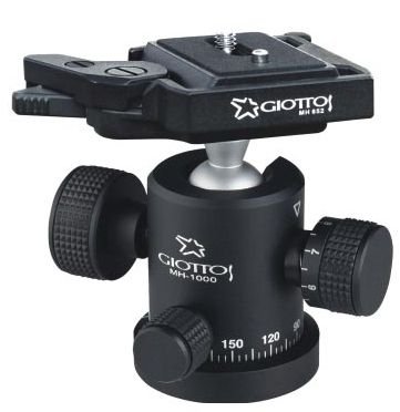 Giottos MH1000-652 Large Ball Head with Tension Control and MH652 Quick Release