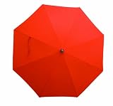 Acamp Parasol with Valance 2.2m - Bronze/Terracotta Pole