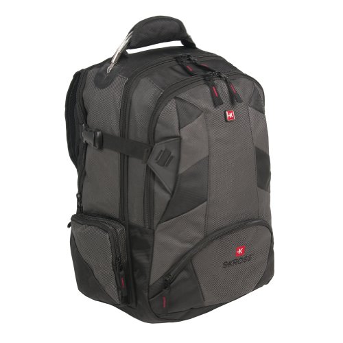 Swiss Backpack New Black Computer Backpack / Laptop Organizer S-Kross By Swiss Travel Products