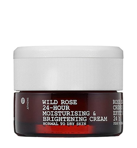 Korres 24-Hour Moisturising and Brightening Cream, Wild Rose, 1.35 Ounce