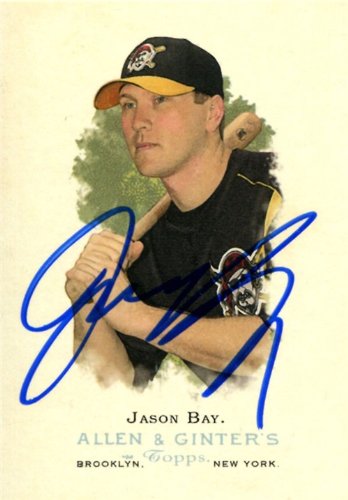 Jason Bay Autographed/Hand Signed 2006 Allen & Ginters Baseball Card