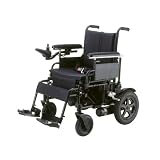 Drive Medical Cirrus Plus Folding Power Wheelchair with Footrest and Batteries, Black, 16