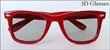 Image of 3D Glasses for Movie theatre and cinema, LG Infinia 55LW5600 55-Inch Cinema 3D 1080p 120 Hz LED HDTV Vizio Theater 3D Glasses passive Ray Ban Wayfarer Styles (Great Gift Ideal)