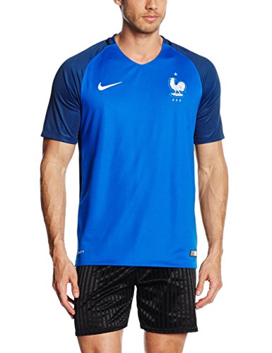 Nike Herren Trikot France Home Stadium Jersey, hyper cobalt/white, L, 724615-439