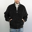 BGSD Men's Faux Suede Baseball Bomber Jacket