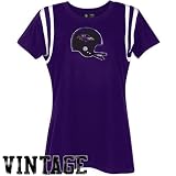Baltimore Raven Shirts : Baltimore Raven Ladies Purple Vintage Helmet Shirts