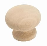 Amerock 881-WDCH WOODS UNFINISHED Cabinet Hardware Knobs, 1-1/4