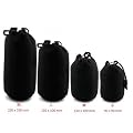 Active Pro - High Grade Protective Neoprene Lens Pouch for Sony Alpha / Nex Lenses - 4 Size Multi Pack (S, M, L & XL) - Hook and Belt Loop