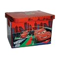 Cars II : SPIELZEGKISTE gro� SPIELZEUGTRUHE TRUHE BOX KISTE f�r SPIELZEUG KINDER Car Lightning Mc Queen McQueen Sally Dog Hudson Kind Auto Jungen mit Deckel Kunststoff Aufbewahrungsbox Plastik Francesco Bernoulli Formel 1 WGP Spielkiste
