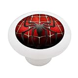 Spiderman Decorative High Gloss White Ceramic Drawer Knob