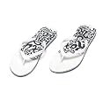 Roxy Ladies Flip Flops Sandals - Aston White Blue
