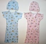 Baby Toys Gown Set (Four preemie and newborn sizes)