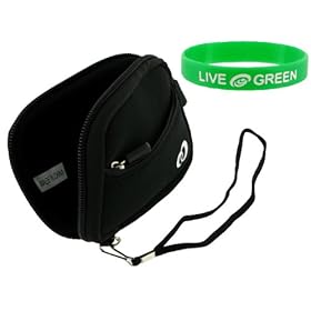 Neoprene Sleeve (Super Black) Case for Flip Ultra Camcorder 2nd Generation Yellow