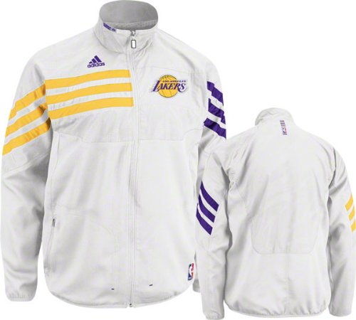 Adidas Los Angeles Lakers On-Court Warmup Jacket Large