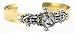 See larger Liz Palacios "Arco Iris" Silver Night Swarovski Elements Empress Cuff Bracelet