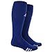 adidas Rivalry Soccer Men and Women, Workout Socks-Over The Calf, Royal Blue/White, S