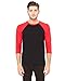 Bella + Canvas Adult 3/4 Sleeve Blended Baseball Tee