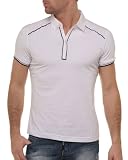 BLZJeans – Polo blanc à couture noire – Couleur : Blanc Taille : XXL BLZJeans – Polo blanc à couture noire – Couleur : Blanc Taille : XXL