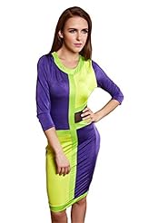 Sexy Cocktail Cotton Elbow Length Sleeves Bodycon Dress/Club Dress/Wedding Dress 