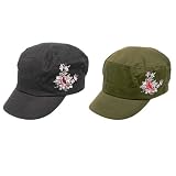 Simmons Emroidered Rose Military Cap