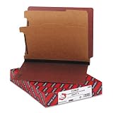 Classification Folder, 2Expansion, Letter, 10/BX, Red, Sold as 1 box