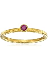GURHAN Skittle Ruby and High-Karat Gold Stacking Ring, Size 6.5