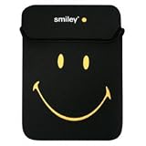 PORT Urban Line SMILEY REVERSIBLE Skin - Housse d'ordinateur portable - 12" - noir, jaune