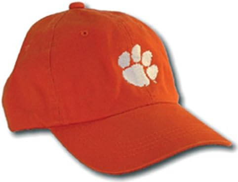 Eat More Tees Clemson University Tigers White Paw Orange Cap