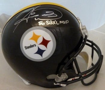 Hines Ward Autographed/Hand Signed Pittsburgh Steelers Full Size Replica Helmet w/''SBXL MVP''