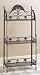 55" High 3-Tier Modern Art Deco Style METAL BAKER STAND / KITCHEN RACK (2 Piece Set)