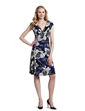 Jones New York Women's Graphic Print Empire Aline Matte Dress