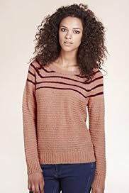 Limited Collection Striped Knitted Top with Mohair