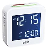 Produkt-Bild: Braun-Funk-reisewecker, LED, Snooze-Funktion, Licht BNC008WH-RC