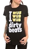 I Wub Wub Wub Dirty Beats Girls T-Shirt Plus Size 3XL