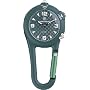 Mens Classic Green Carabiner LED Watch with Black Dial