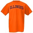 Illinois Fighting Illini Orange Arch Logo T-shirt